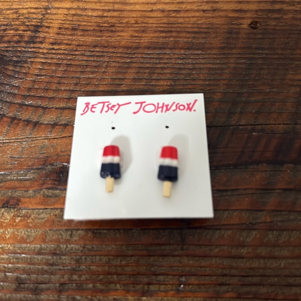 Betsey Johnson popcil earrings